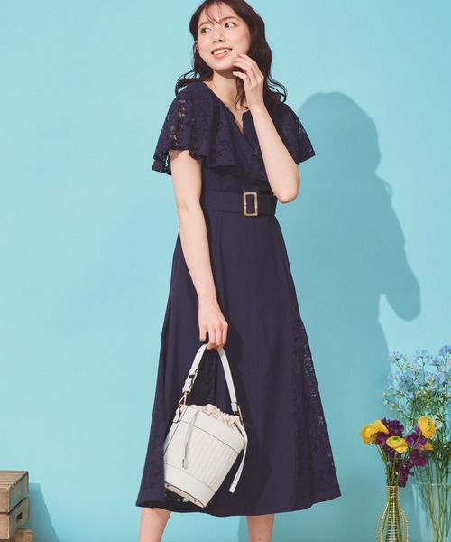 NOELA（ノエラ）の「レースケープワンピース（ワンピース）」 - WEAR