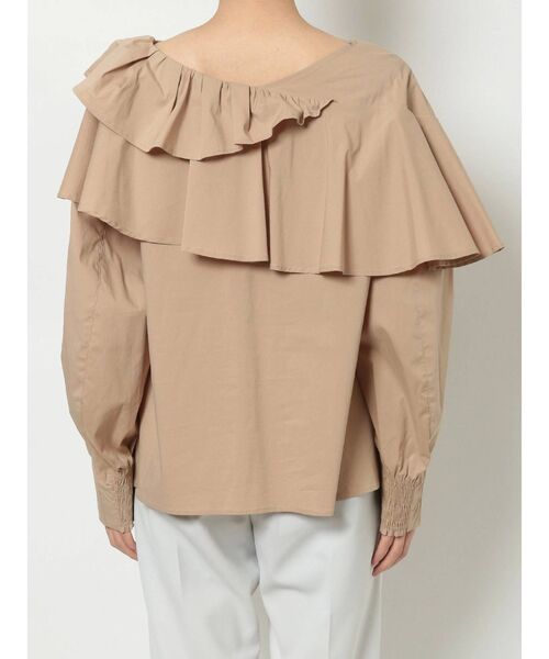 ELENDEEK（エレンディーク）の「ラッフルタックレイヤードブラウス（シャツ/ブラウス・レディース・ブラック/ベージュ/オフホワイト・FREE）」の14枚目の写真