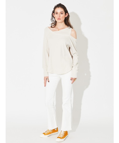 ALEXIA STAM（アリシアスタン）の「Bootscut Pants/ブーツカットパンツ（その他パンツ・レディース・ホワイト・S/M/XS）」の3枚目の写真