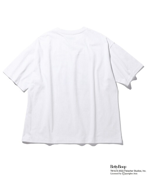 FREAK'S STORE(フリークスストア)の「WEB限定 BETTY BOOP/ベティーブープ 別注 ビッグシルエット フロントプリント クルーネックTシャツ(Tシャツ/カットソー・メンズ・ブラック/ホワイト/グレー・LARGE/SMALL/MEDIUM)」の13枚目の写真