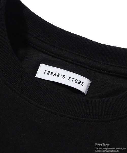 FREAK'S STORE(フリークスストア)の「WEB限定 BETTY BOOP/ベティーブープ 別注 ビッグシルエット フロントプリント クルーネックTシャツ(Tシャツ/カットソー・メンズ・ブラック/ホワイト/グレー・LARGE/SMALL/MEDIUM)」の12枚目の写真