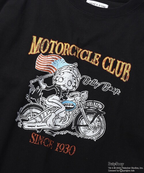 FREAK'S STORE(フリークスストア)の「WEB限定 BETTY BOOP/ベティーブープ 別注 ビッグシルエット フロントプリント クルーネックTシャツ(Tシャツ/カットソー・メンズ・ブラック/ホワイト/グレー・LARGE/SMALL/MEDIUM)」の9枚目の写真