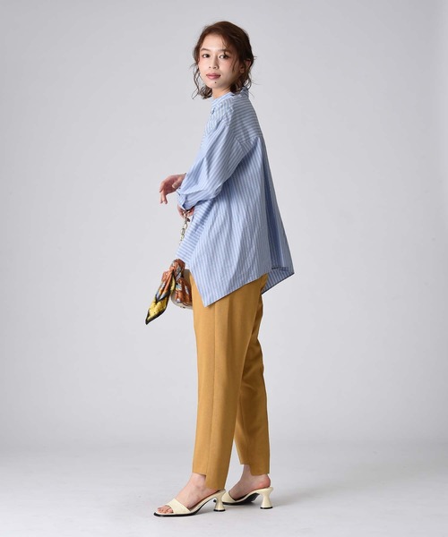 RAW FUDGE（ローファッジ）の「ストライプアシメ切替シャツ（シャツ/ブラウス・レディース・ブルー/ベージュ系その他・M）」の17枚目の写真