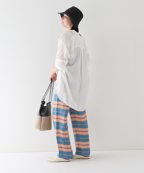 HOLLINGWORTH COUNTRY OUTFITTERS（ホリングワース カントリーアウトフィッターズ）の「【Hollingworth/ホリングワース】bucket hat：ハット（ハット・レディース・アイボリー/ブラック・FREE）」の5枚目の写真