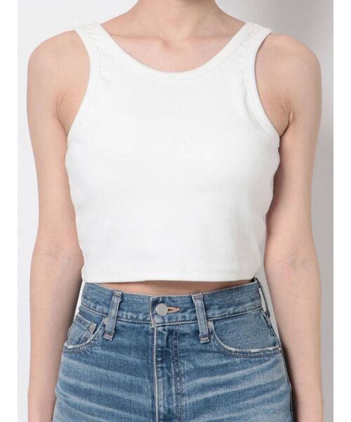 CALNAMUR（カルナムール）の「パット付きアメスリタンク（タンクトップ・レディース・ホワイト/ブラック・FREE）」の12枚目の写真