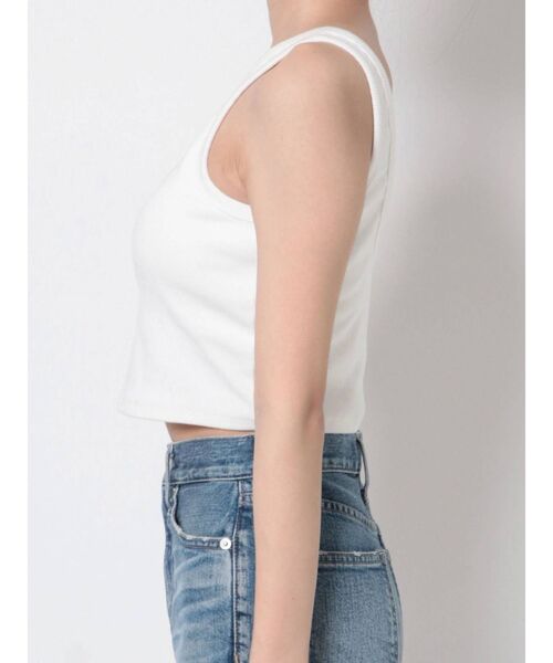 CALNAMUR（カルナムール）の「パット付きアメスリタンク（タンクトップ・レディース・ホワイト/ブラック・FREE）」の13枚目の写真