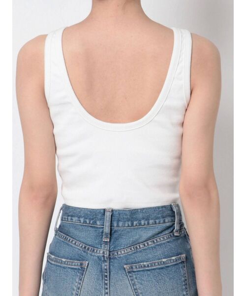 CALNAMUR（カルナムール）の「パット付きアメスリタンク（タンクトップ・レディース・ホワイト/ブラック・FREE）」の14枚目の写真