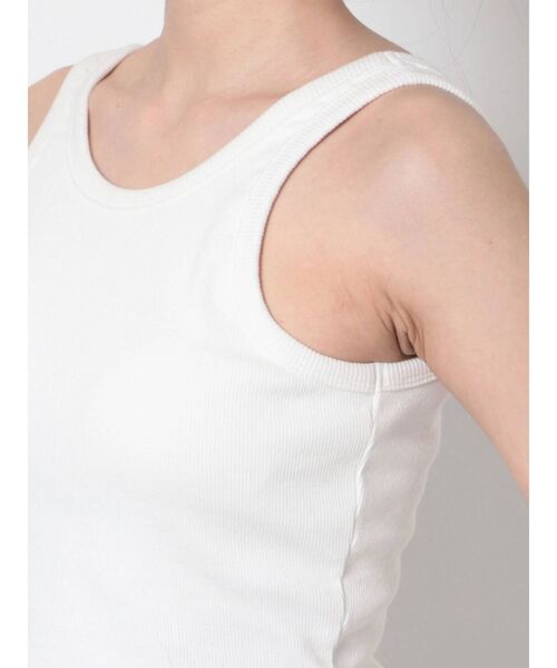 CALNAMUR（カルナムール）の「パット付きアメスリタンク（タンクトップ・レディース・ホワイト/ブラック・FREE）」の16枚目の写真