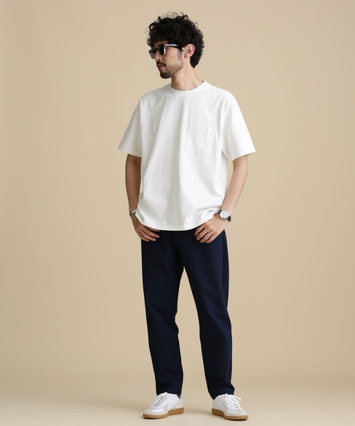 NANO universe(ナノユニバース)の「LB.04/オーガニックOEリラックスクルーネックTシャツ(Tシャツ/カットソー・メンズ・ホワイト/ミント/ベージュ/ブラック/ブラウン/スモークピンク・L/XL/M/S)」の10枚目の写真