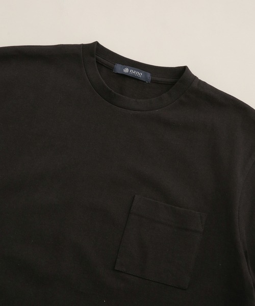 NANO universe(ナノユニバース)の「LB.04/オーガニックOEリラックスクルーネックTシャツ(Tシャツ/カットソー・メンズ・ホワイト/ミント/ベージュ/ブラック/ブラウン/スモークピンク・L/XL/M/S)」の19枚目の写真