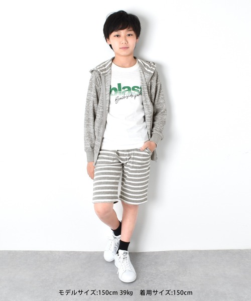 GLAZOS（グラソス）の「パイル・ベイカーポケットハーフパンツ【セットアップ対応】（その他パンツ・キッズ・ダークグレー/ネイビー/ブラック/グレー・130cm/160cm/140cm/170cm/150cm）」の6枚目の写真