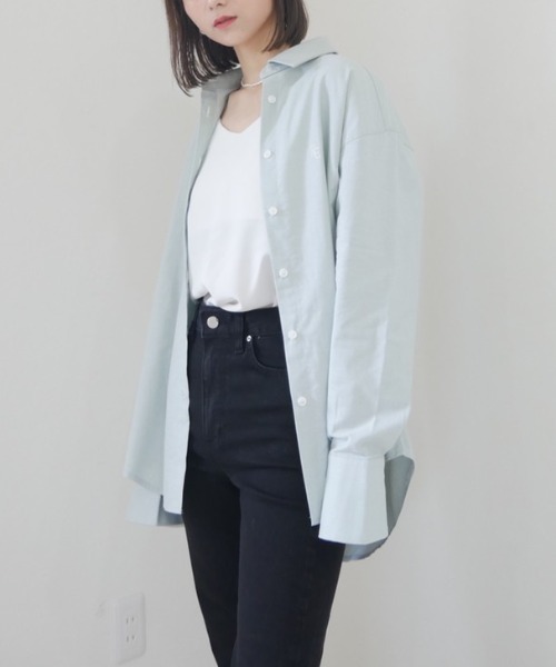 ロゴ刺繍オーバーサイズシャツ(シャツ/ブラウス)|Reurie'(レウリィ ...