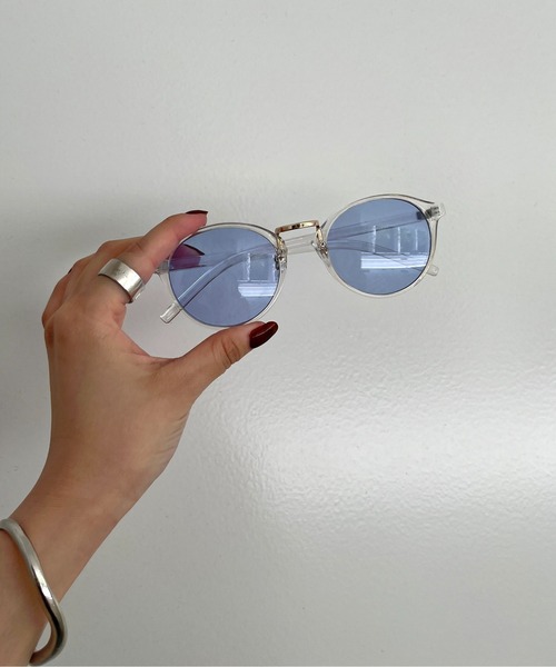 prose verse（プロズヴェール）の「ボストンカラーサングラス（サングラス・レディース・ブルー/ブラック/ブラウン・ﾌﾘ-）」の3枚目の写真