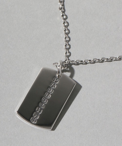 セール Paul Smith ポールスミス シルバーネックレス ネックレス Smith ポールスミス のネックレス Smith ポールスミス Smith ポールスミス のファッション 刻印ロゴプレート Paul 刻印ロゴプレート 安いオンラインショッピング