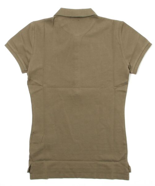 POLO RALPH LAUREN(ポロ ラルフ ローレン)の「スリム フィット ストレッチ ポロシャツ(ポロシャツ・レディース・グリーン・L/M/S/XL/XS)」の3枚目の写真