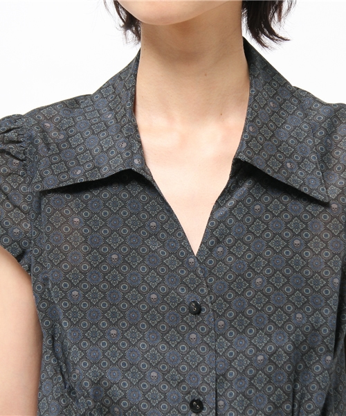 HYSTERIC GLAMOUR（ヒステリックグラマー）の「SKULL小紋総柄  