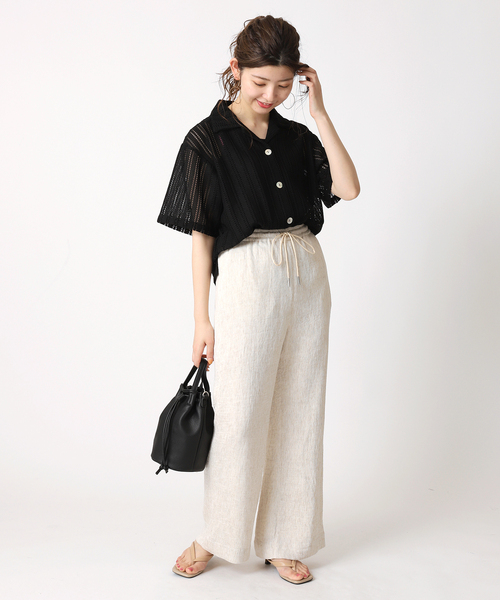 B.C STOCK（ベーセーストック）の「フェイクレザー キンチャクバッグ（ショルダーバッグ・レディース・ホワイト/ブラック/オレンジ/ブルー・FREE）」の5枚目の写真