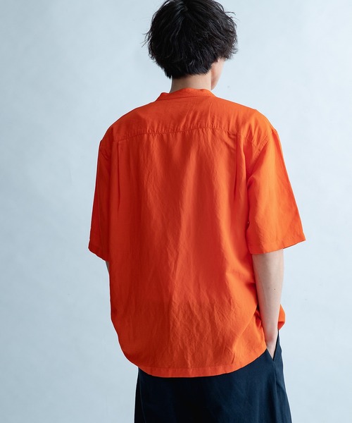 FORK&SPOON(フォークアンドスプーン)の「FORK&SPOON フライフロントショートスリーブシャツ(シャツ/ブラウス・メンズ・オフホワイト/オレンジ/ブラック・4/5)」の11枚目の写真