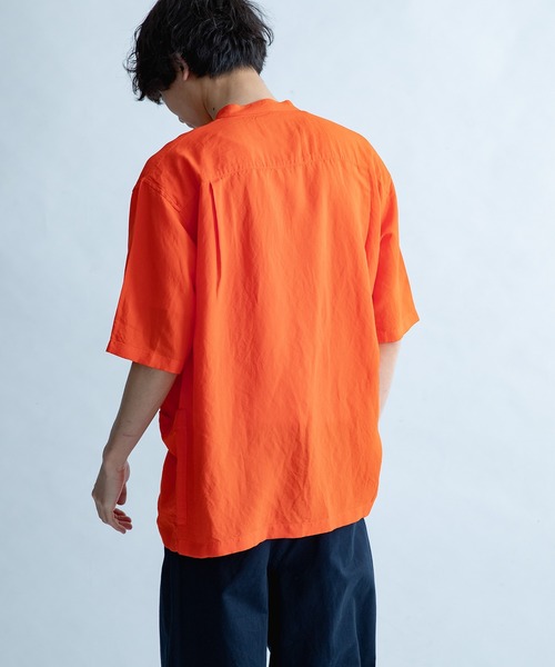 FORK&SPOON(フォークアンドスプーン)の「FORK&SPOON フライフロントショートスリーブシャツ(シャツ/ブラウス・メンズ・オフホワイト/オレンジ/ブラック・4/5)」の12枚目の写真
