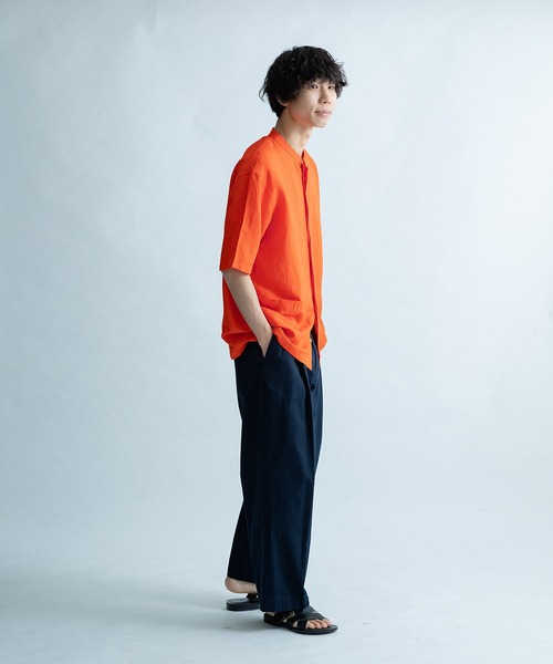 FORK&SPOON(フォークアンドスプーン)の「FORK&SPOON フライフロントショートスリーブシャツ(シャツ/ブラウス・メンズ・オフホワイト/オレンジ/ブラック・4/5)」の15枚目の写真