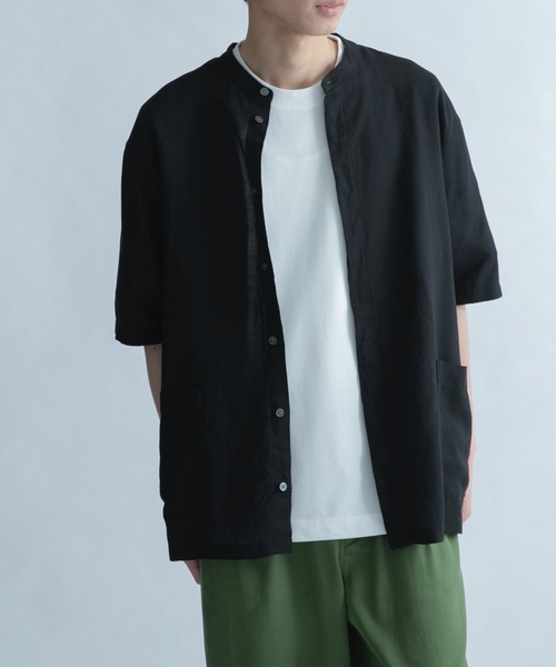 FORK&SPOON(フォークアンドスプーン)の「FORK&SPOON フライフロントショートスリーブシャツ(シャツ/ブラウス・メンズ・オフホワイト/オレンジ/ブラック・4/5)」の16枚目の写真