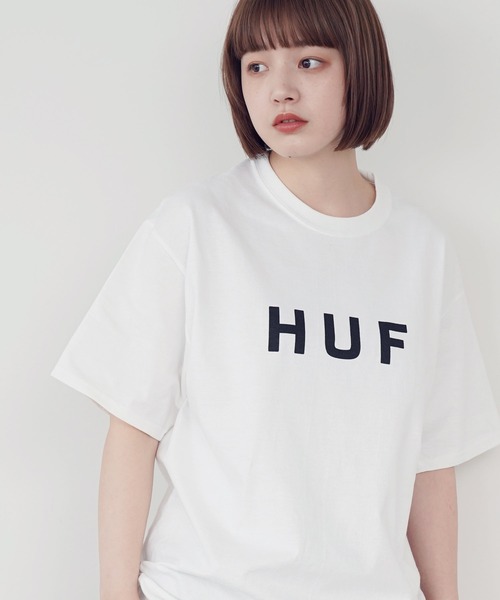 HUF(ハフ)の「HUF / ハフ ESSENTIALS OG LOGO S/S TEE エッセンシャルズ OG ロゴ クルーネック 半袖 Tシャツ(Tシャツ/カットソー・メンズ・ホワイト/ブラック/ロイヤルブルー/ヘザーグレー/イエロー・LARGE/XX-LARGE/MEDIUM/SMALL/X-LARGE)」の3枚目の写真