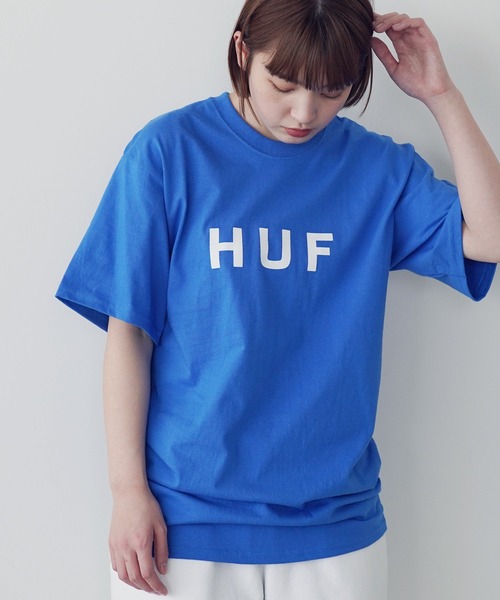 HUF(ハフ)の「HUF / ハフ ESSENTIALS OG LOGO S/S TEE エッセンシャルズ OG ロゴ クルーネック 半袖 Tシャツ(Tシャツ/カットソー・メンズ・ホワイト/ブラック/ロイヤルブルー/ヘザーグレー/イエロー・LARGE/XX-LARGE/MEDIUM/SMALL/X-LARGE)」の5枚目の写真