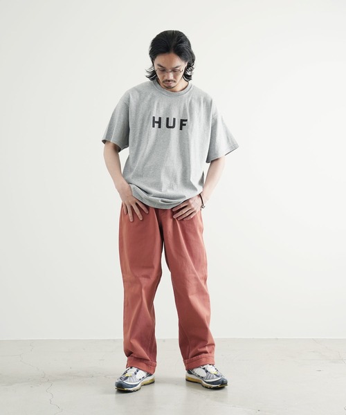 HUF(ハフ)の「HUF / ハフ ESSENTIALS OG LOGO S/S TEE エッセンシャルズ OG ロゴ クルーネック 半袖 Tシャツ(Tシャツ/カットソー・メンズ・ホワイト/ブラック/ロイヤルブルー/ヘザーグレー/イエロー・LARGE/XX-LARGE/MEDIUM/SMALL/X-LARGE)」の12枚目の写真
