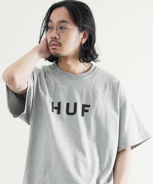 HUF(ハフ)の「HUF / ハフ ESSENTIALS OG LOGO S/S TEE エッセンシャルズ OG ロゴ クルーネック 半袖 Tシャツ(Tシャツ/カットソー・メンズ・ホワイト/ブラック/ロイヤルブルー/ヘザーグレー/イエロー・LARGE/XX-LARGE/MEDIUM/SMALL/X-LARGE)」の15枚目の写真