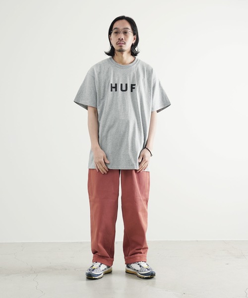 HUF(ハフ)の「HUF / ハフ ESSENTIALS OG LOGO S/S TEE エッセンシャルズ OG ロゴ クルーネック 半袖 Tシャツ(Tシャツ/カットソー・メンズ・ホワイト/ブラック/ロイヤルブルー/ヘザーグレー/イエロー・LARGE/XX-LARGE/MEDIUM/SMALL/X-LARGE)」の13枚目の写真