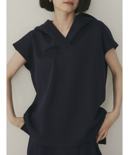 COTORICA（コトリカ）の「フレンチスリーブパーカ（パーカー・レディース・ブラック/ネイビー/アイボリー・SMALL/MEDIUM）」の8枚目の写真