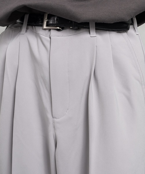 Perushu（ペルーシュ）の「センタープレスワイドスラックス（スラックス・メンズ・ライトグレー/グリーン/ブルーグレー・SMALL/MEDIUM/LARGE）」の20枚目の写真