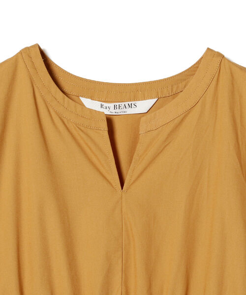 Ray BEAMS（レイビームス）の「Ray BEAMS / キーネック パフスリーブ ワンピース（ワンピース・レディース・ブラック/イエロー系その他5/パープル・ONE SIZE）」の18枚目の写真