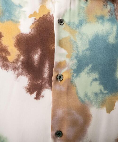 tk.TAKEO KIKUCHI（ティーケータケオキクチ）の「◆フェードプリントシャツ（シャツ/ブラウス・メンズ・ダークグリーン系/ピンク系5/パープル系5・02/03）」の11枚目の写真