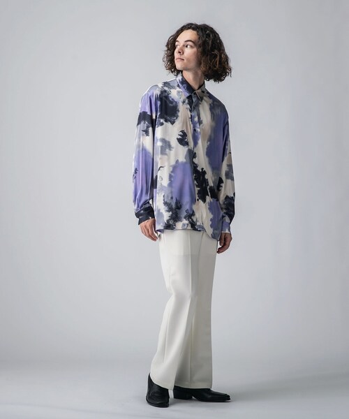 tk.TAKEO KIKUCHI（ティーケータケオキクチ）の「◆フェードプリントシャツ（シャツ/ブラウス・メンズ・ダークグリーン系/ピンク系5/パープル系5・02/03）」の15枚目の写真