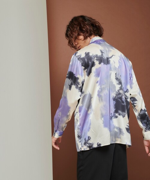 tk.TAKEO KIKUCHI（ティーケータケオキクチ）の「◆フェードプリントシャツ（シャツ/ブラウス・メンズ・ダークグリーン系/ピンク系5/パープル系5・02/03）」の21枚目の写真