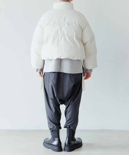 LOWRYS FARM（ローリーズファーム）の「エアサーマルスタンドブルゾン　298172（ダウンジャケット/コート・キッズ・アイボリー/ブラック・150cm/160cm）」の14枚目の写真