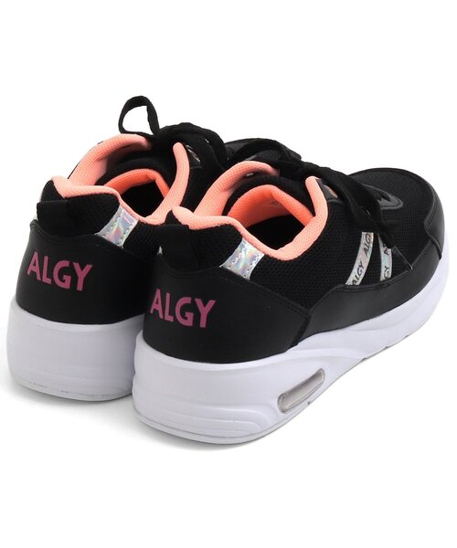 algy（アルジー）の「エア底ロゴテープスニーカー（スニーカー・キッズ・ラベンダー/ブラック・23/24/21/22/20）」の4枚目の写真