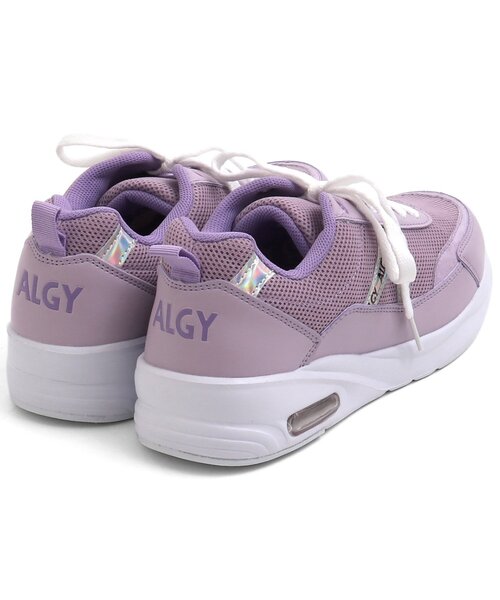 algy（アルジー）の「エア底ロゴテープスニーカー（スニーカー・キッズ・ラベンダー/ブラック・23/24/21/22/20）」の3枚目の写真