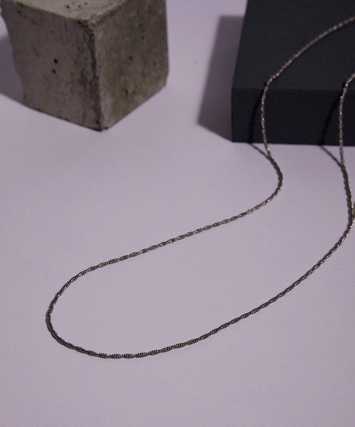 JUNRED（ジュンレッド）の「ital. from JUNRed / spiral necklace thin（ネックレス・メンズ・シルバー・FREE）」の3枚目の写真