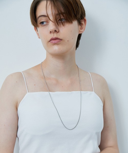 JUNRED（ジュンレッド）の「ital. from JUNRed / spiral necklace thin（ネックレス・メンズ・シルバー・FREE）」の5枚目の写真