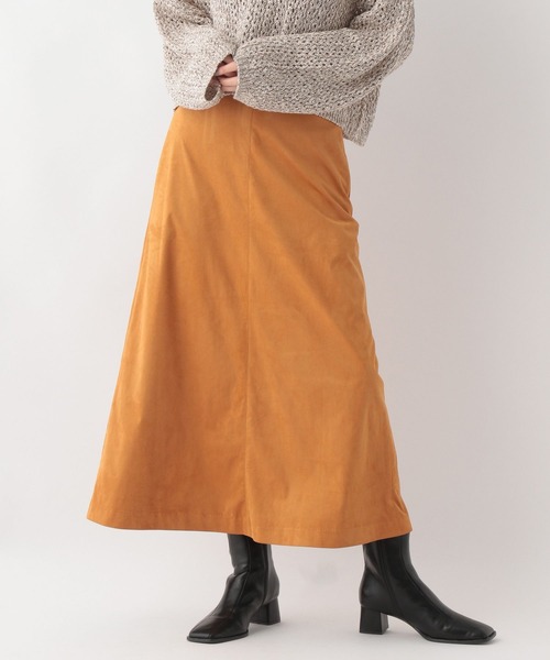 A part by（アパートバイ）の「フェイクスウェードスカート　345102（スカート・レディース・ブラウン/ベージュ/オレンジ・MEDIUM/LARGE）」の6枚目の写真