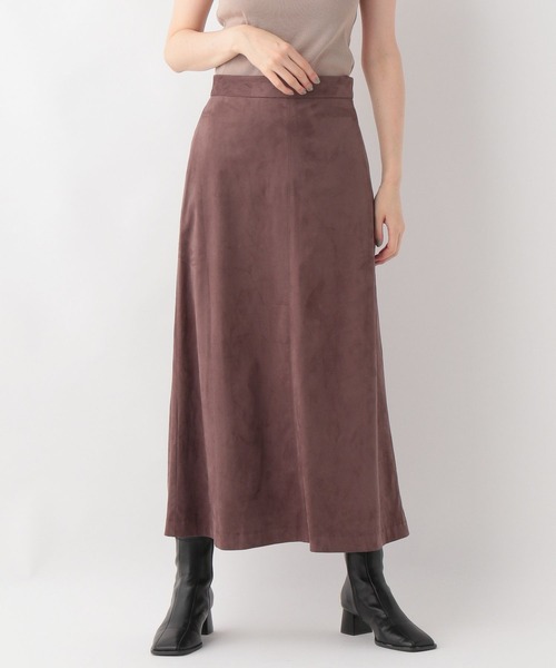 A part by（アパートバイ）の「フェイクスウェードスカート　345102（スカート・レディース・ブラウン/ベージュ/オレンジ・MEDIUM/LARGE）」の12枚目の写真