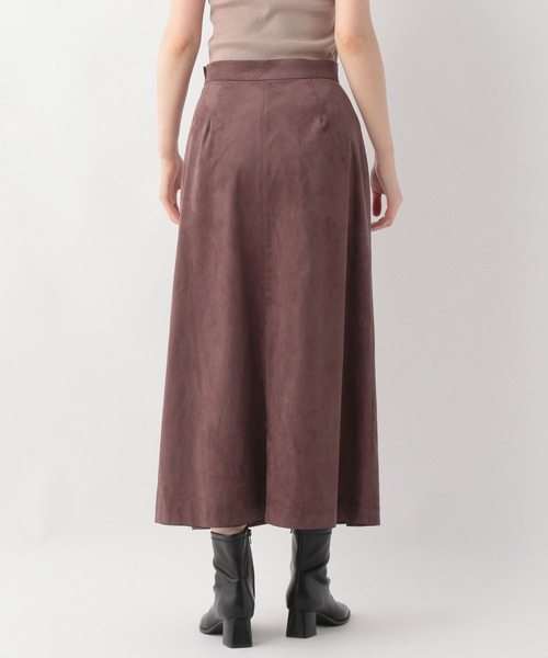 A part by（アパートバイ）の「フェイクスウェードスカート　345102（スカート・レディース・ブラウン/ベージュ/オレンジ・MEDIUM/LARGE）」の16枚目の写真