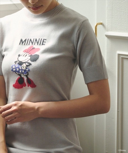 REDYAZEL（レディアゼル）の「ミニーマウス/ニットワンピース（ワンピース・レディース・チャコールグレー/ライトグレー/ライトベージュ・FREE）」の11枚目の写真