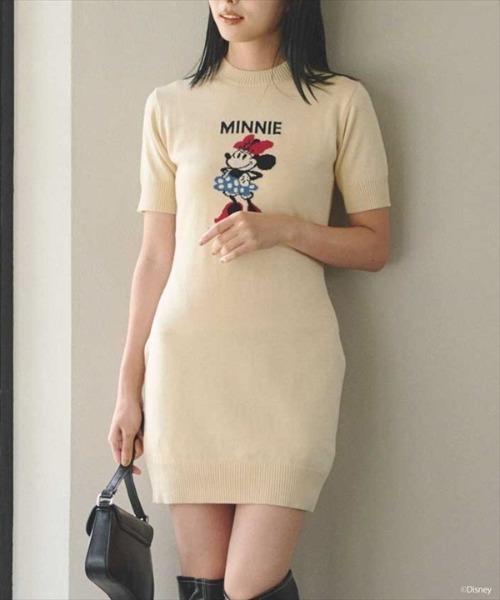 REDYAZEL（レディアゼル）の「ミニーマウス/ニットワンピース（ワンピース・レディース・チャコールグレー/ライトグレー/ライトベージュ・FREE）」の15枚目の写真