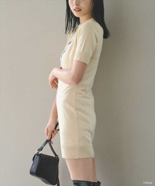 REDYAZEL（レディアゼル）の「ミニーマウス/ニットワンピース（ワンピース・レディース・チャコールグレー/ライトグレー/ライトベージュ・FREE）」の16枚目の写真