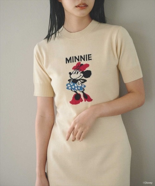 REDYAZEL（レディアゼル）の「ミニーマウス/ニットワンピース（ワンピース・レディース・チャコールグレー/ライトグレー/ライトベージュ・FREE）」の17枚目の写真