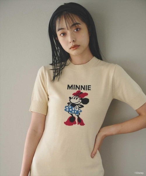 REDYAZEL（レディアゼル）の「ミニーマウス/ニットワンピース（ワンピース・レディース・チャコールグレー/ライトグレー/ライトベージュ・FREE）」の18枚目の写真