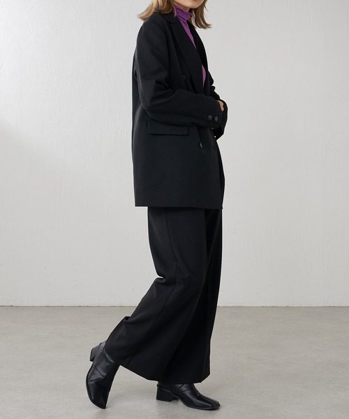 Lui's(ルイス)の「【カタログ掲載アイテム】ツイルワイドパンツ(セットアップ対応)(その他パンツ・レディース・カーキ/ブラック・38/36)」の18枚目の写真